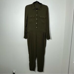 Madewell Women’s Olive Green Jumpsuit Size L